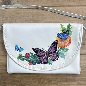 Vintage Handpainted Florida Keys Butterfly‎ Purse